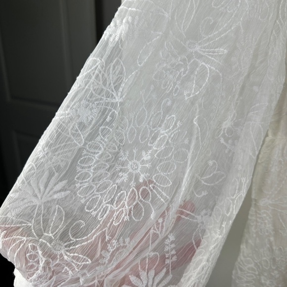 NWT ModCloth XL “Just the beginning” White Lace Maxi Wedding Bridal Dress - Picture 8 of 10